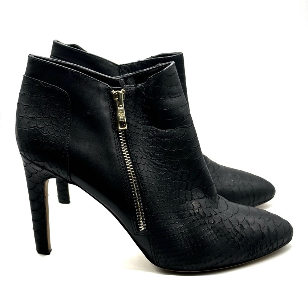 Ann Taylor Heeled Boots Textured Black